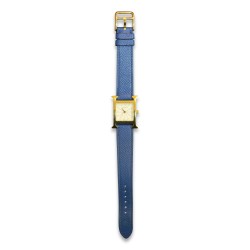 \"Hermès\" watch, \"Heure H\" model with a gold-plated steel case